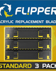 Flipper Standard ABS Replacement Blades 3 Pack - Acrylic Tanks