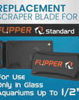 Flipper Standard ABS Replacement Blades 3 Pack - Acrylic Tanks