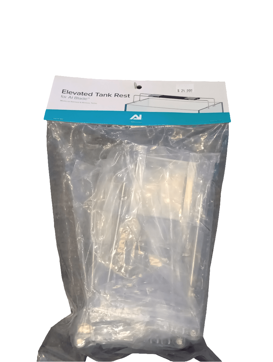 Package of an AI - Elevated Tank Rest\mount For AI Blade, displayed in a clear plastic bag with a label showing the product name and price. The contents of the bag are partially visible.