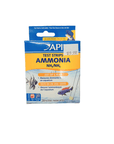 A box of API Ammonia Test Strips for detecting NH3/NH4 levels in aquariums features the Just Dip & Read functionality. It contains 25 test strips and is priced at $19.99.