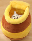 Adorable Honey Jar Theme Cat Bed