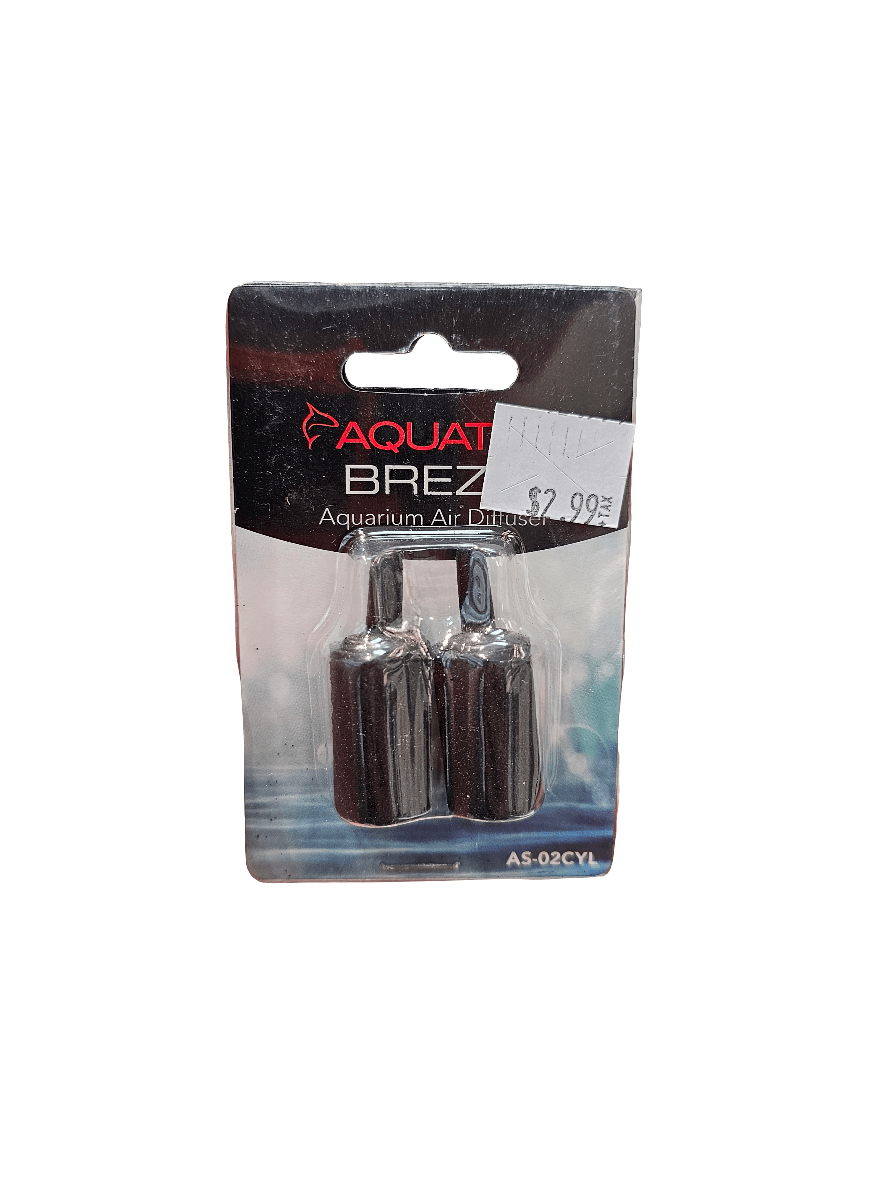 Package of Aquatop - Air Stone - 2 Pack, designed to enhance water oxygenation and surface agitation, in a sealed plastic covering, priced at $2.99.