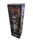 Packaging showcasing an Aquatop aquatic supplies device in black and transparent design. The branding features a stylized flame logo, and the product is labeled as the Aquatop - MR-20 Multimedia Reactor model.