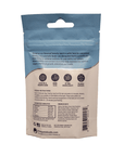 A blue and white product package labeled Benepets - Benepellet Reef - Large 3mm - 38g, featuring text detailing its benefits: active pre and probiotics, amino acids, optimal bioavailability, and balanced nutrients. The package includes nutritional information and a barcode.