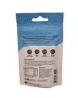 A blue and white package labeled "Benepets - Benepellet Reef - Small 1.7mm - 38g," featuring instructions and ingredients printed on the back, including details about feeding guidance and product benefits like amino acids and nutrient absorption.