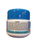 A container with a blue lid for Betta Pellets Premium Food displays a list of ingredients, including fish meal, wheat flour, soy-bean meal, vitamins, and minerals. The text is focused on nutritional details.