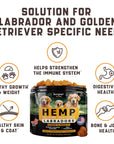 Calming Chews for Labrador Dogs with Valerian Root and Hemp Oil   Aid