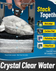Aquarium Bundle - Carbon Pad Bundle - Carbon Pad Filter 10.5" x 36" & Water Polishing Pad 24" x 36" 100 Micron - 1 pack