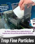 Aquarium Bundle - Carbon Pad Bundle - Carbon Pad Filter 10.5" x 36" & Water Polishing Pad 24" x 36" 100 Micron - 1 pack