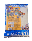 The CaribSea - Special Grade Reef Sand - Aragonite 15 Lb is designed for marine, reef, and cichlid aquariums. The packaging showcases vibrant images of marine life and emphasizes essential minerals such as magnesium, calcium, and strontium, with the CaribSea brand clearly displayed.