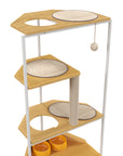 Cat Condo with Feeding Station and Climbing Platforms,