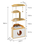 Cat Condo with Feeding Station and Climbing Platforms,