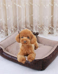 Cat Dog Bed Winter Warm Pet Sofa Waterproof Leather Kennel House