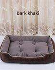 Cat Dog Bed Winter Warm Pet Sofa Waterproof Leather Kennel House