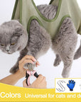 Cat Grooming Restraint Bag with Hammock