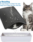 Cat Litter Mat Kitty Litter Trapping Mat Double Layer Mats