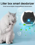 Cat Odor Purifier Pet Litter Box Deodorizer Toilet Air Cleaner