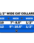 Cat Safety Collar, "One Row Rhinestone Deluxe"