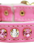 Cat Safety Collar, "One Row Rhinestone Deluxe"