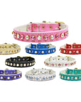 Cat Safety Collar, "One Row Rhinestone Deluxe"