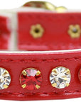 Cat Safety Collar, "One Row Rhinestone Deluxe"