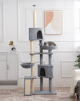 Cat Tree, 105-Inch Cat Tower for Indoor Cats US warehouse