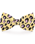 Cheetah Print Yellow Dog Bow Tie