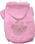 Christmas Pet, Dog & Cat Hoodie Rhinestone, "Holiday Paw"