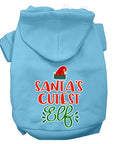 Christmas Pet Dog & Cat Hoodie Screen Printed, "Santa's Cutest Elf"