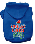 Christmas Pet Dog & Cat Hoodie Screen Printed, "Santa's Cutest Elf"