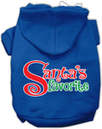 Christmas Pet, Dog & Cat Hoodie Screen Printed, "Santa's Favorite"