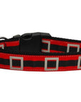 Christmas Pet Dog & Cat Nylon Collar or Leash, "Santa Belt"