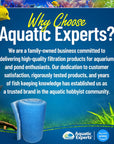 Classic Bonded Aquarium Filter Pad - Blue & White Aquarium Filter Media Roll Bulk, Customizable for Most Filters