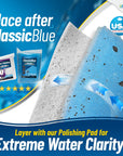 Aquarium Bundle - ClassicBlue 12" x 72" + Polishing Pad Filter Pad 100 Micron 1 pack