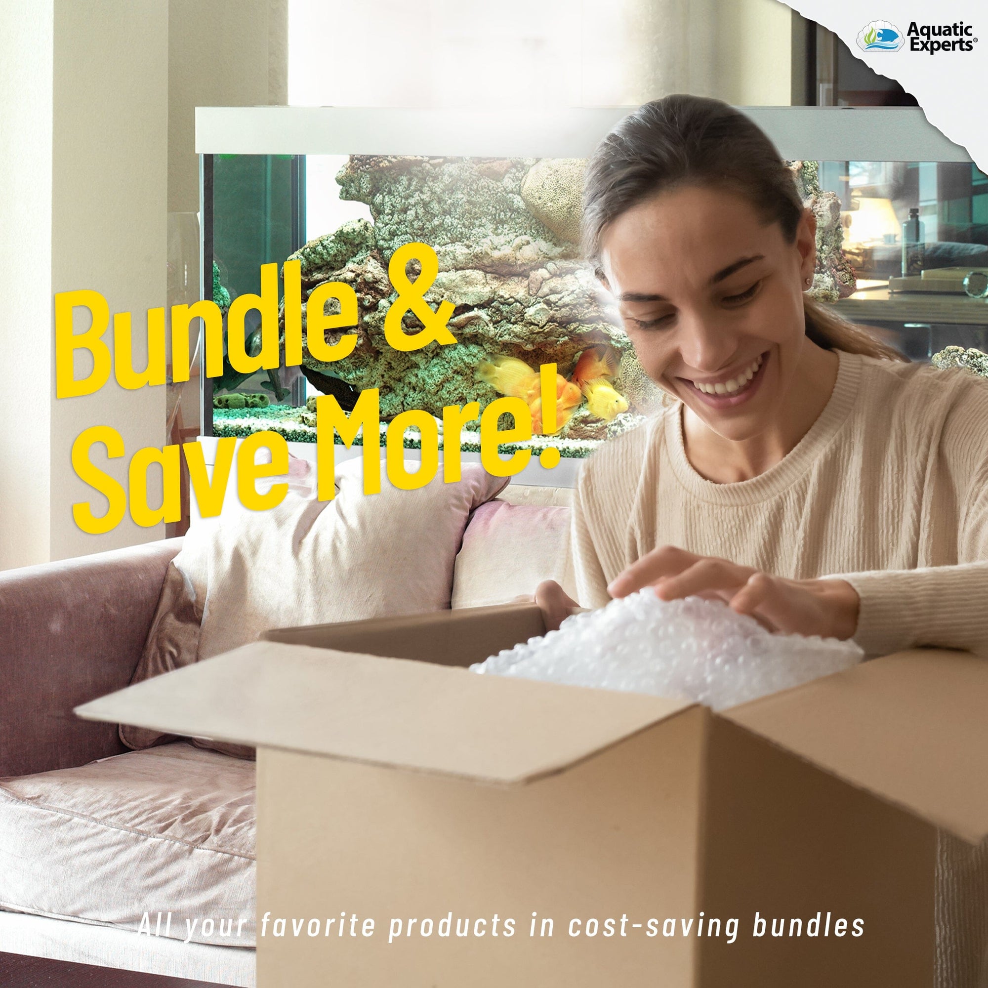 Aquarium Bundle - ClassicBlue 12&quot; x 72&quot; + Polishing Pad Filter Pad 100 Micron 1 pack