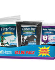 Aquarium Bundle - Carbon Filter 10.5"x36" + FilterFirst 12"x72"+ Polishing Pad 100 Micron Bundle
