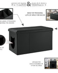 Designer Cat Litter Box Enclosure Hidden Washroom Bench Ottoman