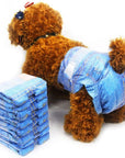 Disposable Dog Diapers for Female Dogs - Jeans Super Absorbent 24 Ct