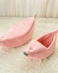 Dog Bed Banana Shape Dog House Pet Cat House Sofa Pet Kennel Nest Warm