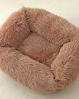 Dog Bed Sofa Long Plush Square Kennel Winter Warm Puppy Mat Cat Nest