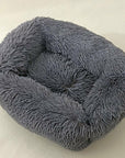 Dog Bed Sofa Long Plush Square Kennel Winter Warm Puppy Mat Cat Nest