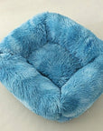 Dog Bed Sofa Long Plush Square Kennel Winter Warm Puppy Mat Cat Nest