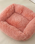 Dog Bed Sofa Long Plush Square Kennel Winter Warm Puppy Mat Cat Nest