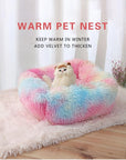 Dog Bed Sofa Long Plush Square Kennel Winter Warm Puppy Mat Cat Nest