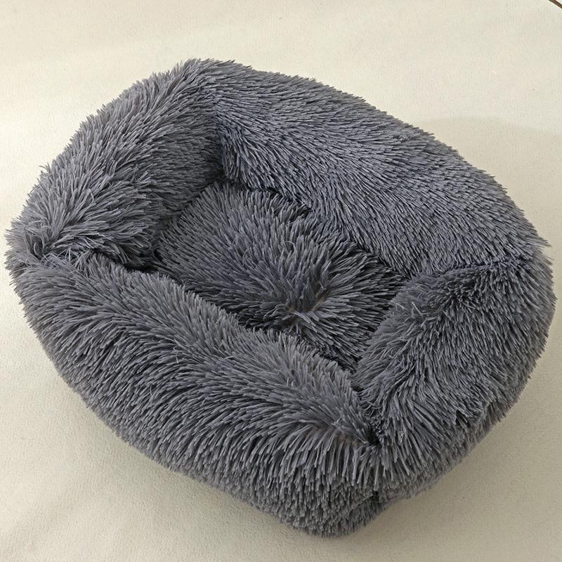 Dog Bed Sofa Long Plush Square Kennel Winter Warm Puppy Mat Cat Nest