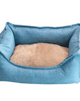 Dog Bed Winter Warm Pet Kennel Anti-Bite Square Puppy Sleeping Bed