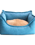 Dog Bed Winter Warm Pet Kennel Anti-Bite Square Puppy Sleeping Bed