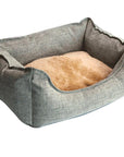 Dog Bed Winter Warm Pet Kennel Anti-Bite Square Puppy Sleeping Bed