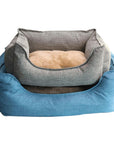 Dog Bed Winter Warm Pet Kennel Anti-Bite Square Puppy Sleeping Bed