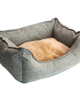 Dog Bed Winter Warm Pet Kennel Anti-Bite Square Puppy Sleeping Bed